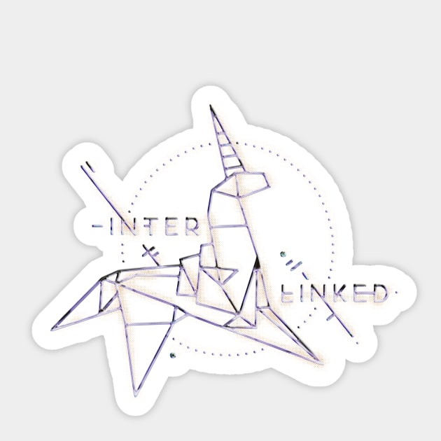 Interlinked Unicorn Sticker by Mateus